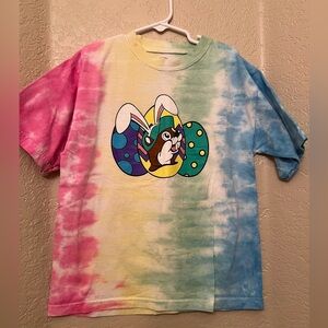 Buc-ees Youth Medium Easter Tie-Dye T-shirt, Preloved